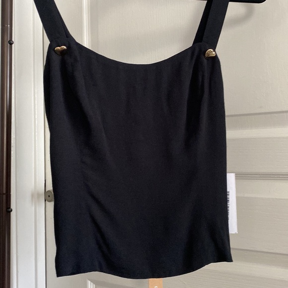 NWT Reformation Eunice Top in Black - Picture 6 of 6